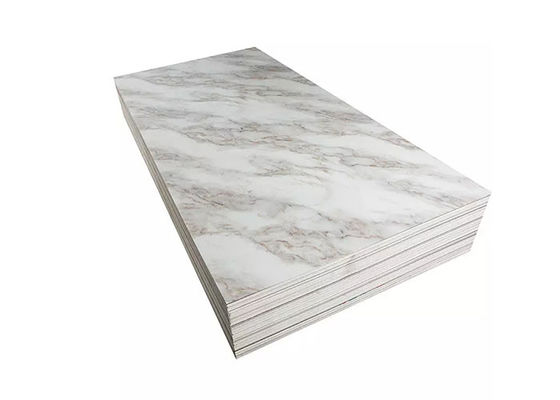 Luxury High Glossy 1220x2440mm 3mm PVC Marble Sheet Interior Wall Decoration