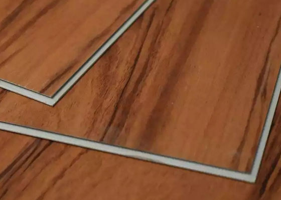 180x1220x4mm Wood Grain Click SPC Flooring Waterproof Plastic PVC Flooring