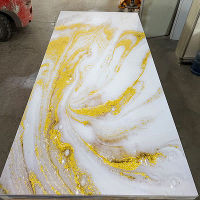 4*8 Ft UV PVC Marble Sheet Waterproof Hot Stamping/3D Printed Indoor Panels UV Boards