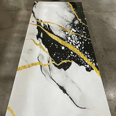1220*2440mm 3D Digital Printed Uv Marble Sheet Uv Boards For TV Wall Decoration Board