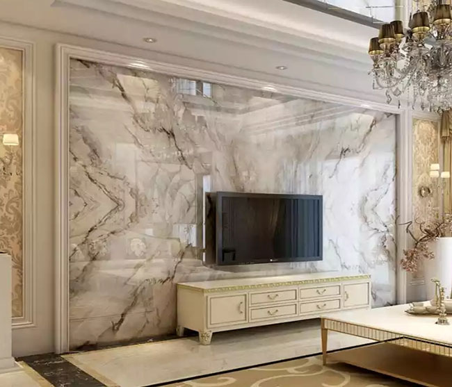3mm 4x8 PVC UV Marble Sheet For Indoor Wall Decor