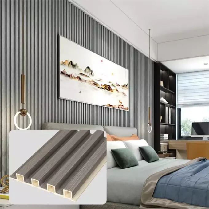 Interior WPC Decorative Wall Panels Easy Install Modern Design Hotel Office