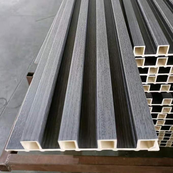 Eco Friendly WPC Indoor Wall Cladding Fluted Wall Panel Interior Decoration