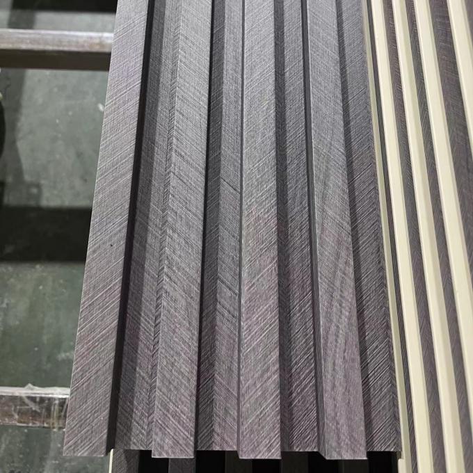 Eco Friendly WPC Indoor Wall Cladding Fluted Wall Panel Interior Decoration