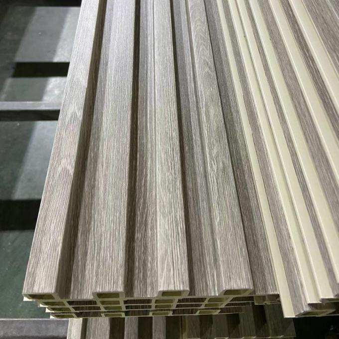 Eco Friendly WPC Indoor Wall Cladding Fluted Wall Panel Interior Decoration