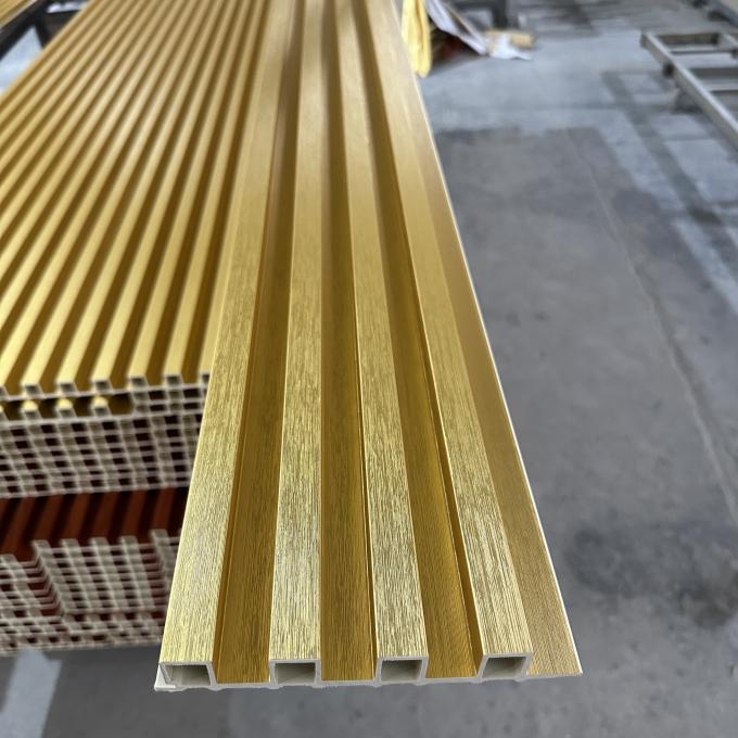 Wood Plastic Composite Cladding Fluted Wall Board WPC Interior Wall Panel