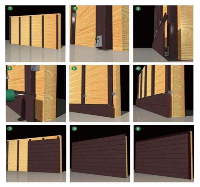 Co-extrusion WPC Exterior Wall Cladding WPC Outdoor Wall Panel