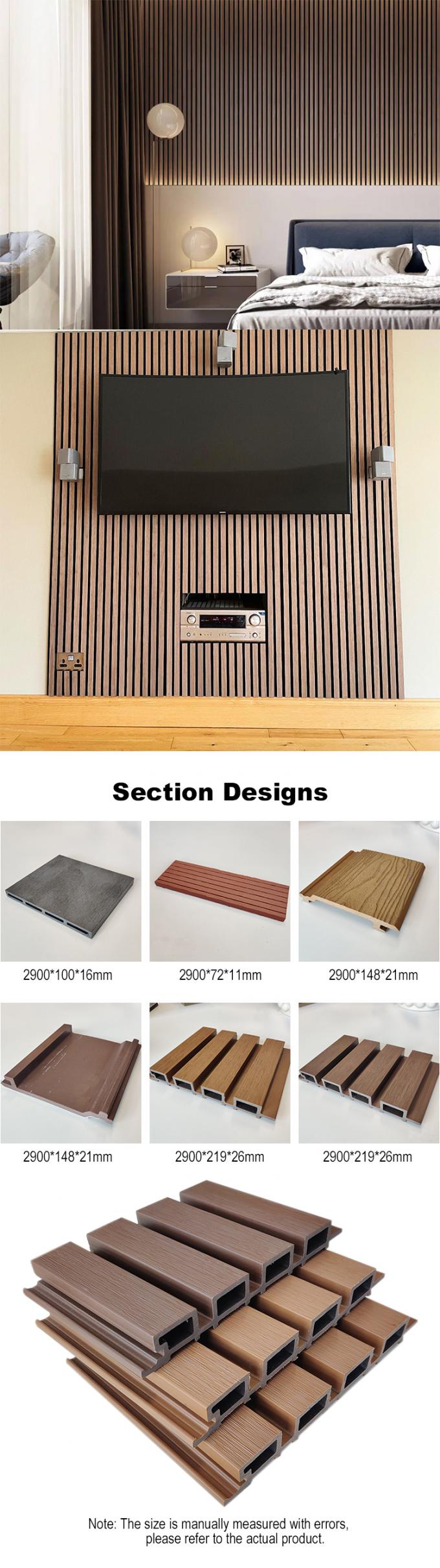 Fireproof WPC Wall Panel 219x26mm - Outdoor Cladding Co-Extrusion