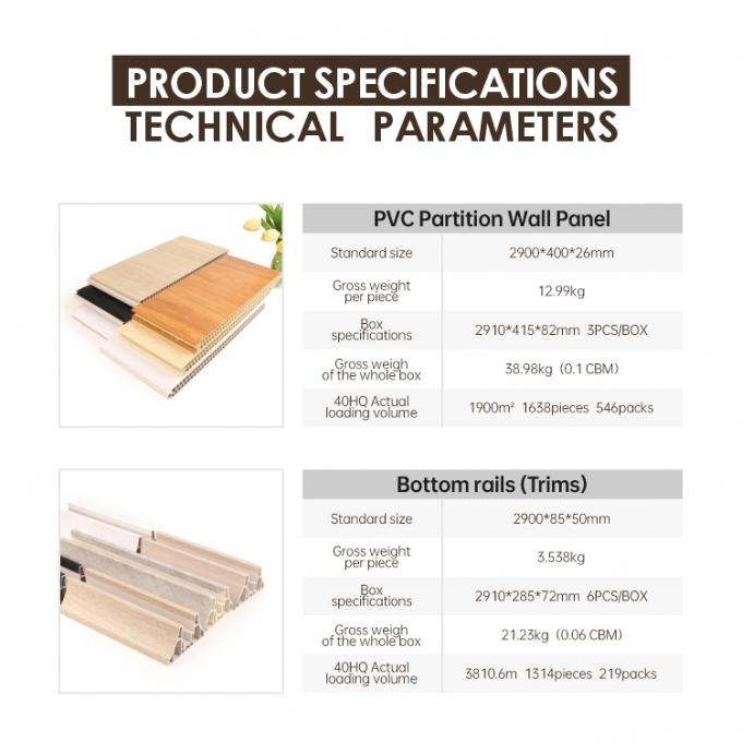 PVC Partition Wall Panel Easy Install Interior Divider Decorative Board ...