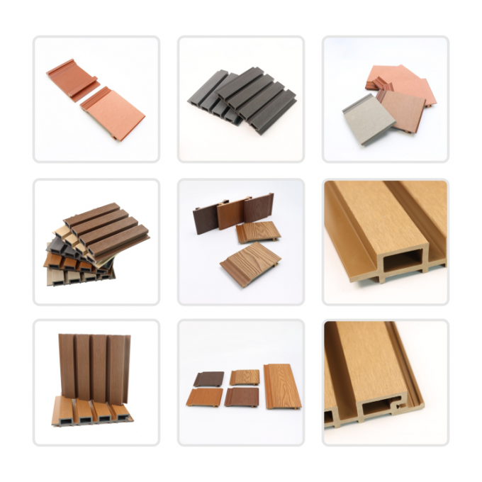 Exterior WPC Wall Cladding for Building Facades and Outdoor Wall Decoration