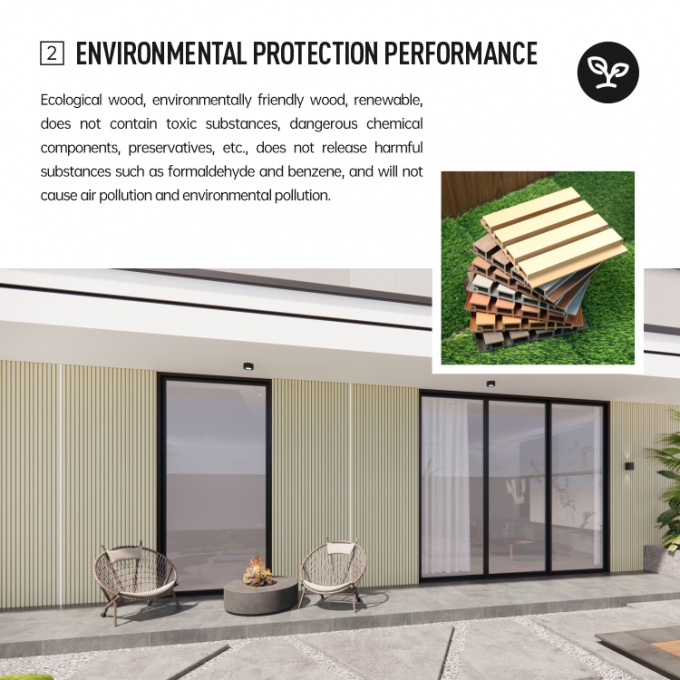 Exterior WPC Wall Cladding for Building Facades and Outdoor Wall Decoration