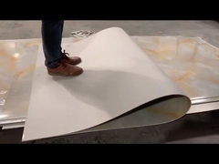 Interior Decoration Wall Background Panel UV Coating PVC Marble Sheet