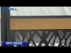 Garden Co Extrusion Wpc Fence Panel Wood Plastic Composite Mildew Proof