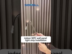 Wooden Grain Indoor Flute PVC Interior WPC Wall Panel For Decoration